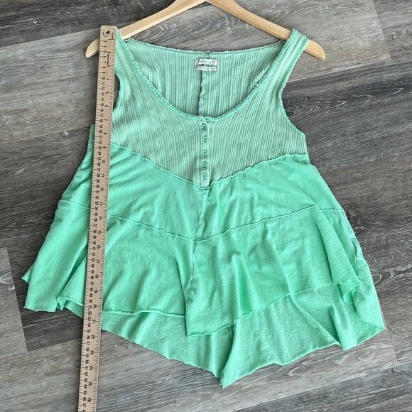 Urban Outfitters Cadie Henley Tank Top Green - Picture 10 of 15